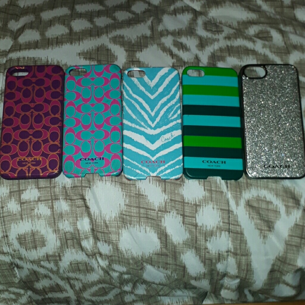 iPhone 5,5s,6se coach cases bundle